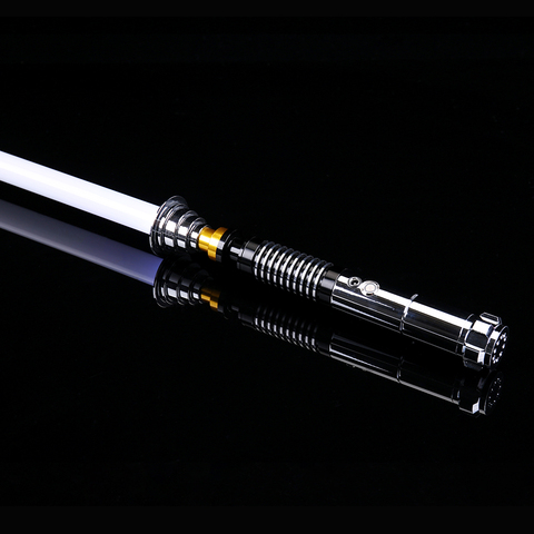 SaberFeast Luke RGB Lightsaber Heavy Dueling 12 Colors 6 Soundfonts Glossy Mental Handle 1 inch Blade Blaster Cosplay Toy-05 ► Photo 1/6