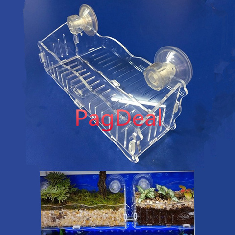 Hang-on Nursery Plant Glass Cup Pot Fish Tank Aquascaping Cultivation Mangrove Planting Aquarium Decor Breeding Hatchery Box ► Photo 1/5