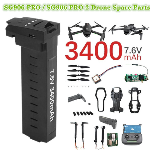 Original Accessories 7.6V 3400mAh Battery Receiving Board Motor Arm Shell And other Spare Parts For SG906 Pro SG906 Pro 2 Drone ► Photo 1/6