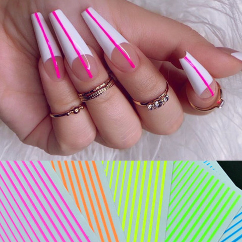 6 Sheets Gold Silver Curve Stripe Lines Nail Stickers Rose Gold Metallic  Line Self-Adhesive Nail Decals Striping Tape Nail Designs Nail Accessories  Nail Art Decorations 