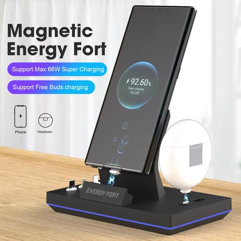 2022 New 11th Gen 3 in 1 40W Magnetic Fast Charging Dock ENERGY FORT For iPhone Samsung Huawei 3A 5A Magnet Quick Charge charger ► Photo 1/6