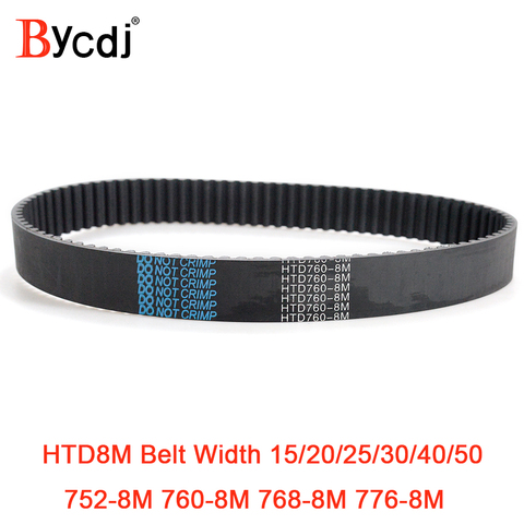 HTD 8M synchronous belt C=752/760/768/776 width 15/20/25/30/40mm Teeth 94 95 96 97 HTD8M Timing Belt 760-8M 776-8M ► Photo 1/6