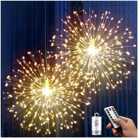 180LED Waterproof Exploding Star Firework Lamp Christmas Fairy Lights Copper Wire Lamp Dandelion String Lights Garden Home Decor ► Photo 1/6