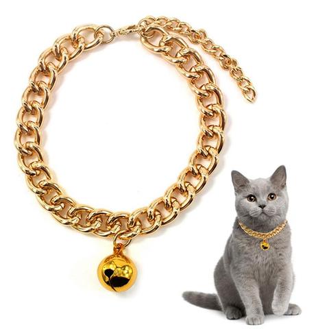 Dorakitten 1pc Pet Collar Fashion Bell Decor Aluminum Dog Cat Collar Pet Necklace Jewelry Clothing Accessories Pet Supplies ► Photo 1/3