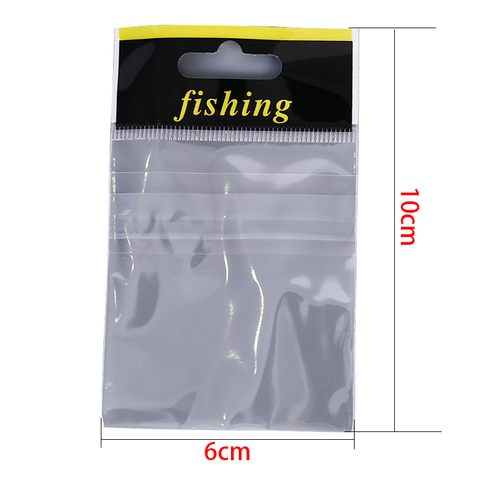 100pcs fishing lures bag Ziplock Self Seal Zipper Plastic Retail Packing Poly Bag Zip Lock Bag Package Fishing Tackles ► Photo 1/6