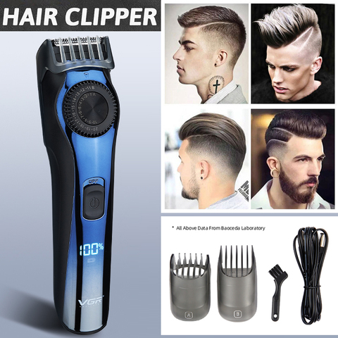 Hair Clipper Razor LCD Screen Powerful Hairs Trimmer Cutting Machine Barber Haircut Professional Hair Clipper Rechargeable ► Photo 1/6