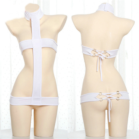 Japanese Sukumizu Bundled Bikini Sexy Japanese Lolita Girl Student Underwear Lace Up Lingerie Private Unique Photo Anime Cosplay ► Photo 1/5