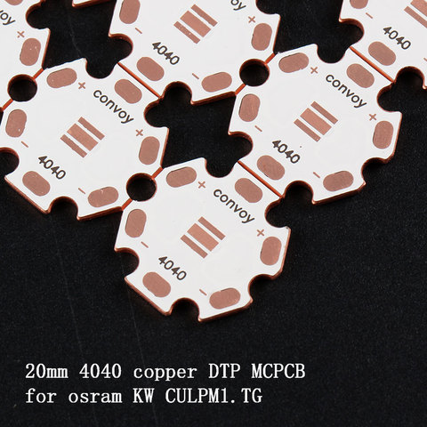 20mm 4040 DTP copper MCPCB for KW CULPM1.TG ► Photo 1/3