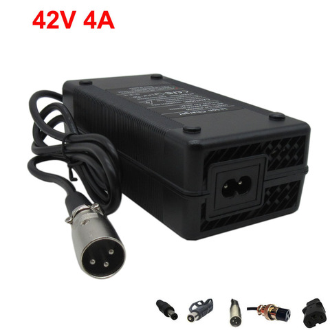 36V Li-ion battery charger Output 42V 4A XLRM RCA GX16 DC connector Used for 36 V 10S 20AH 30AH Ebike lithium battery with fan ► Photo 1/6
