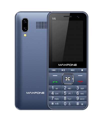MAXFONE V6 Push Button Mobile Phone 2.8 Inch Dual Sim Basic Big Keyboard Bluetooth Flashlight MP3 Radio Camera BigHorn CellPhone ► Photo 1/6