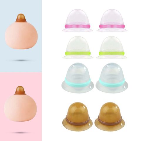 2Pcs Nipple Corrector for Flat Inverted Nipples Silicone Nipple Aspirator Breastfeeding Aid ► Photo 1/6