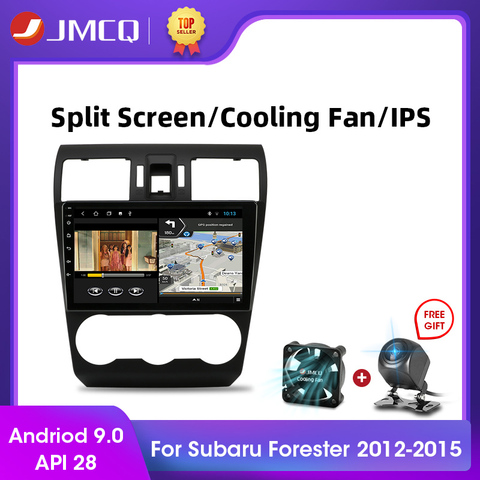 JMCQ Android 9.0 DSP Car Radio Multimidia Video Player Navigation GPS Autoradio For Subaru Forester 4 SJ XV 2012-2015 2din 2 Din ► Photo 1/6