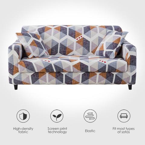 Elastic Sofa Cover for Living Room Spandex Armchair Cover  Magic Printed Flower Couch Cover  1/2/3/4 Seater 4 Size Available ► Photo 1/6