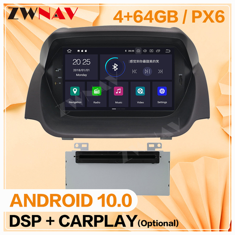 2 Din For Ford Fiesta 2013 2014 2015 2016 Android 10 Multimedia Player Video Audio Radio Receiver GPS Navi Head Unit Auto Stereo ► Photo 1/6