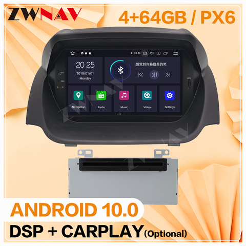 2 Din For Ford Fiesta 2013 2014 2015 2016 Android 10 Multimedia Player Video Audio Radio Receiver GPS Navi Head Unit Auto Stereo ► Photo 1/6