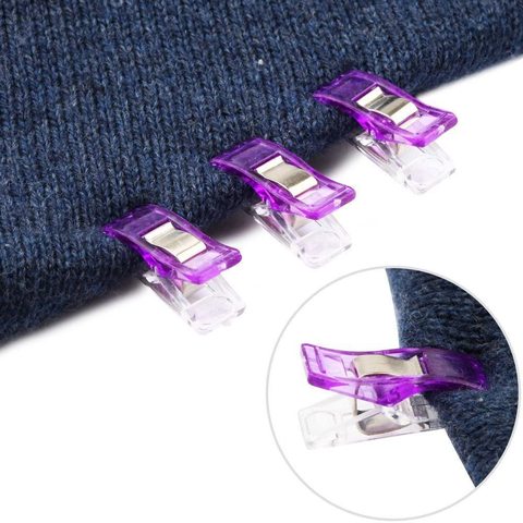 10pcs Job Foot Case Multicolor Plastic Clips Hemming Sewing Tools Sewing Accessories Sewing DIY Crafts Patchwork Sewing Clip ► Photo 1/5