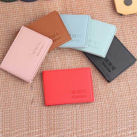 Ultra-thin Driver License Cover Pu Leather on Cover for Car Driving Documents Business ID Credit Card Holder Wallet Case ► Photo 1/6