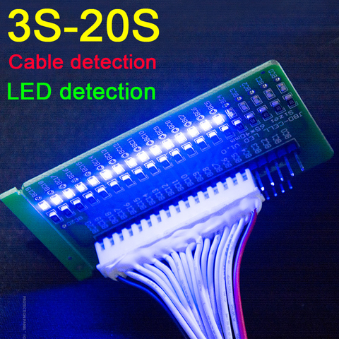 3S -17S Li-ion Lithium Battery protection board Line Tester LED Detection 4s 5s 6s 7s 8s 9s 10s 11s 12s 13s 14s 15s 16s Cells ► Photo 1/6