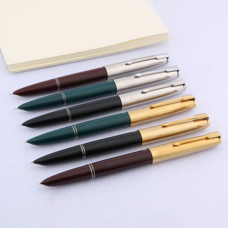 Details about   New 901 Hero Fountain Pen Meduim Nib Metal Plastic Golden Black Color Sign Pens 