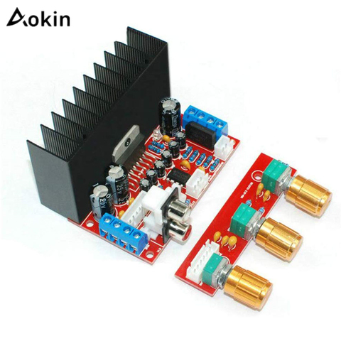 Aokin TDA7377 Audio Amplifier Board Single Power Computer Super Bass 2.1 Amplifier Board 3 Channel Sound Amplifier DIY Suite ► Photo 1/6