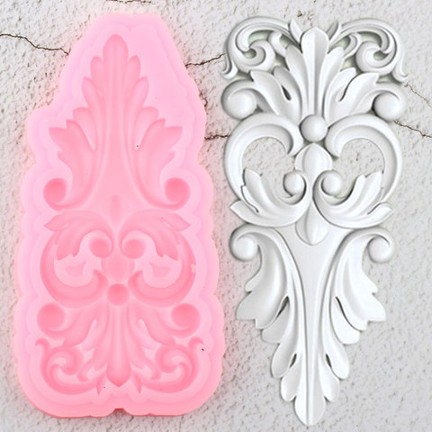 Scroll Leaves Cake Border Silicone Mold Relief Cupcake Topper Fondant Cake Decorating Tools Candy Clay Chocolate Gumpaste Moulds ► Photo 1/6