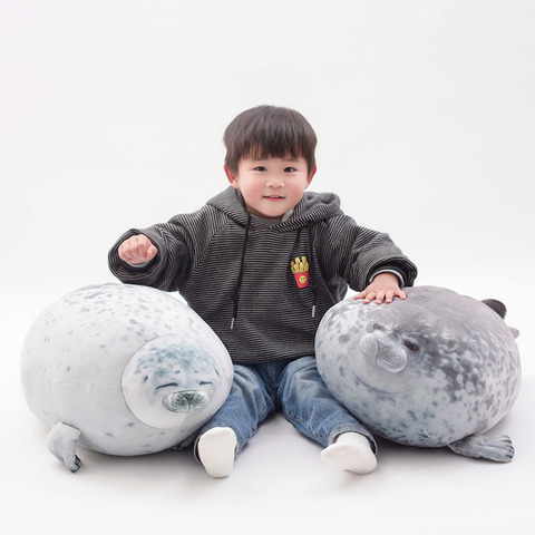 30cm 40cm 60cm cute seal plush toy lifelike stuffed marine life seal soft doll simulation seal pillow kids toys birthday gift ► Photo 1/6