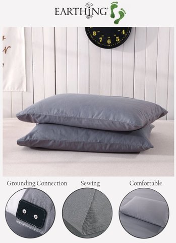 EARTHING Grounding pillow case for kid Adult For Health & EMF Protection anti ratiation anti-static earth beneifit ► Photo 1/6