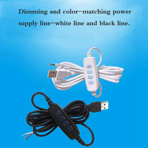 DC 5V LED Dimmer USB Port Power Supply Line Dimming Color-matching Extension Cable With ON OFF Switch Adapter For LED Light ► Photo 1/4