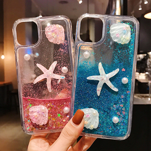 Liquid Glitter Quicksand Sea World Case for Samsung Galaxy A51 A71 A31 A11 A21S A81 A91 A10S A20E A30 A30S A50 A70 M11 M21 M30S ► Photo 1/6