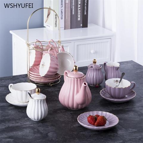 Direct selling new classic golden bee striped afternoon tea coffee milk juice drink jug light luxury glaze plus gold ceramic ► Photo 1/5