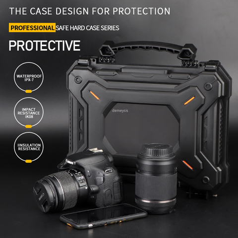 Outdoor Hunting Gun Safety Case with Foam Padded Camera Protective Case Waterproof Tactical Gun Pistol Hard Shell Box ► Photo 1/6