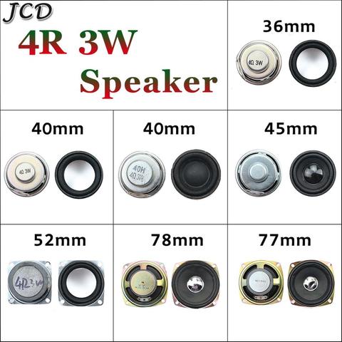 JCD Speaker Horn 3W 4R Diameter 36mm 40mm 45mm 52mm 78mm 77mm  40CM Mini Amplifier Rubber Gasket Loudspeaker Trumpet ► Photo 1/6