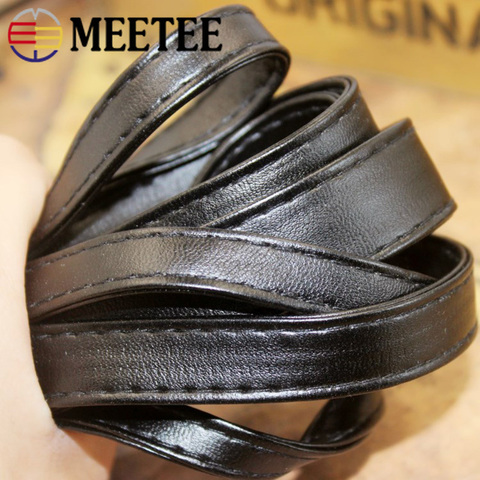 Meetee 5Meters 10/15/20mm PU Imitation Leather Cords Webbing Bags Strap String Rope DIY Necklace Bracelets Decoration Accessory ► Photo 1/3