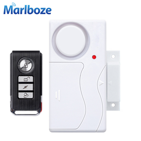 Door Window Entry Security ABS Wireless Remote Control Door Sensor Alarm Host Burglar Security Alarm System Home Protection Kit ► Photo 1/6