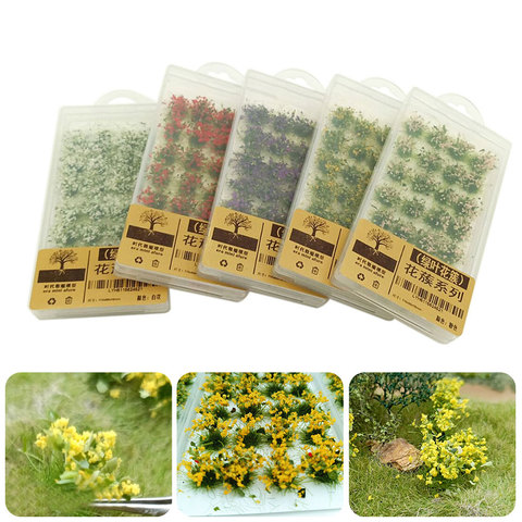 Wargame Grass Tufts Building Layout Sand Table Flower Cluster DIY Miniature Garden Decor Durable Static Scenery Model Landscape ► Photo 1/6