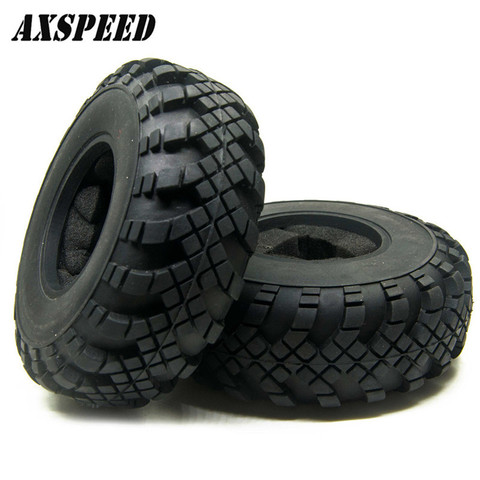 AXSPEED 1/4PCS Good quality 2.2 Beadlock Wheels 40mm Tires tyre For 1:10 RC Crawler Axial Wraith TRX-4 #2 ► Photo 1/6