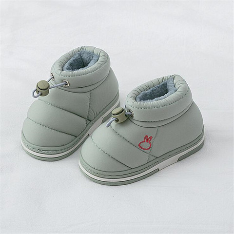 2022 Children Winter Boots Kids Outdoor Snow Shoes Boys Warm Plush Thicken Shoes Indoor Home Boot Fashion Girls Princess Shoes ► Photo 1/6