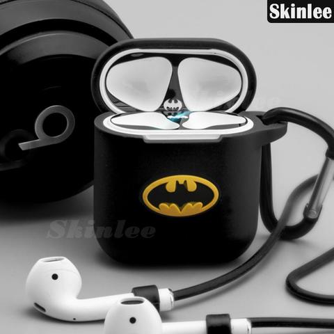 Skinlee For Airpods Pro Case Batman Cartoon Liquid Silicone Design Shockproof Protector Full Cover For Apple Airpods 1 2 Case ► Photo 1/6