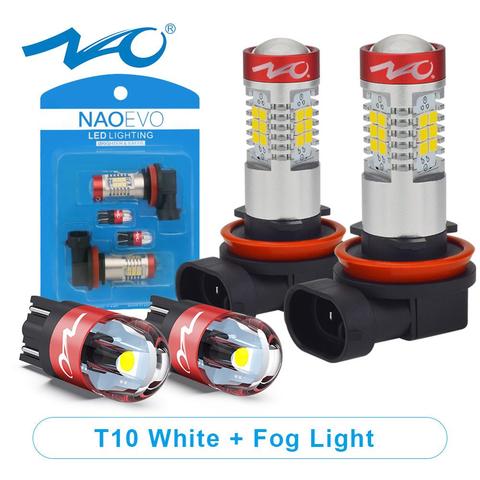 NAO H11 LED HB4 9006 HB3 9005 Car LED H10 H8 H16 fog Light W5W Bulb H9 2835SMD 2600LM 12V Auto Driving Running Lamp White 6000K ► Photo 1/6