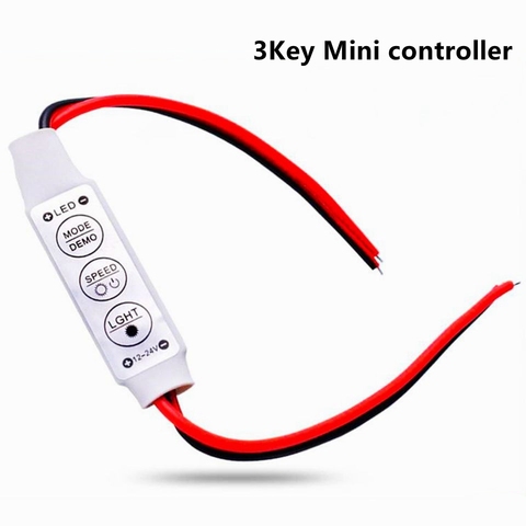 DC 12V 24V 3*4A Mini Led Controller Dimmer Driver to Control Single Color Led Strip Light SMD 2835 3528 5050 5630 3014 ► Photo 1/6