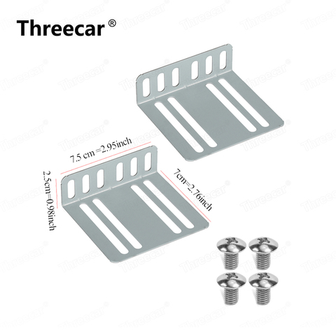 Frame 2 Din Car Radio MP5 Installation Kit Mounting Accessories Holder Support 2 Bracket 4 Screw Quick Installation Tools ► Photo 1/4