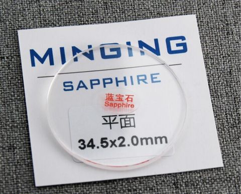 1pc 2.0mm Thick Flat Round Sapphire Crystal for Watch Replacement from 20mm to 42mm ► Photo 1/2