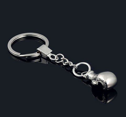 New Design Boxing Glove key chain -Hot Cool metal Barbell Keychain Sports Car Key Ring Bag pendant key Holder Best Gift jewelry ► Photo 1/6