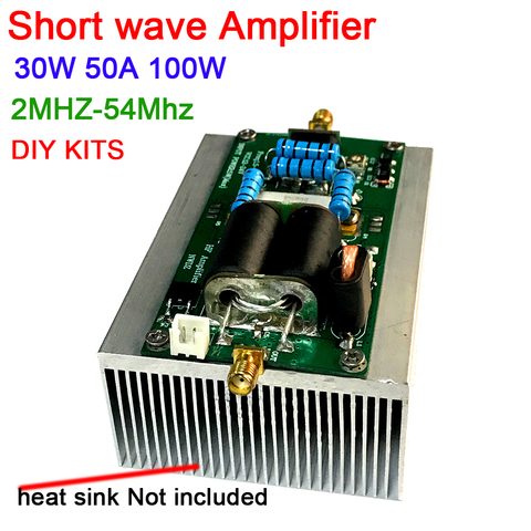 30W 50W 100W SSB linear HF Power Amplifier DIY KITS shortwave radio 2M-54MHz For YAESU FT-817 KX3 CW AM FM HAM radio ► Photo 1/2