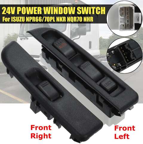 8973151840 8981472360 98147236-0 24V Front Left Right Electric Window Switch For ISUZU NPR66 70PL NKR NQR70 NHR ► Photo 1/6