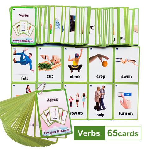 Kids Montessori Baby Learn English Word Card Flashcards Cognitive Educational Toys Picture Memorise Games Gifts for Children ► Photo 1/6