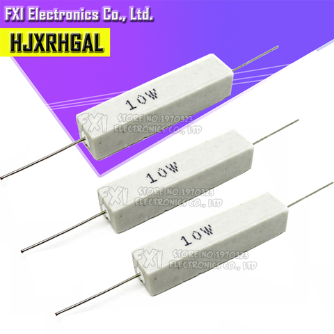 10pcs 10W Cement resistance resistor 10 15 20 25 ohm 10R 15R 20R 25R ► Photo 1/2