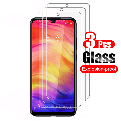 glass for xiaomi poco x3 redmi note 7 glass 3Pcs protective glass redmy 9c nfc 9a not 9s 9 8 7 pro 8t 8a screen protector steklo ► Photo 1/6