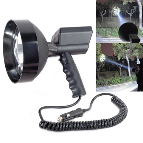 High power 5 Inch 100W xenon lamp outdoor Handheld hunting Lights fishing patrol vehicle HID searchlights hernia spotlight 12V ► Photo 1/6