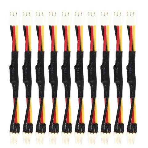 10PCS 3PIN Reduce PC Fan Speed Noise Extension Resistor Cable Wire 3 Pin Male to Female Connector for PC Fan ► Photo 1/6